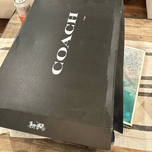 COACH FARRAH LEATHER BOOT - BLACK - 7 - Picture 7 of 8